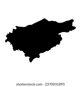 El Taref province map, administrative division of Algeria.