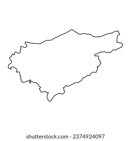 El Taref province map, administrative division of Algeria.