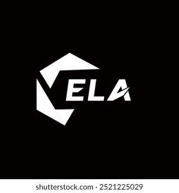 Logotipo da carta criativa minimalista. ELA vetor único iniciais alfabeto letra logotipo design
