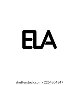 ELA initial letter monogram logo