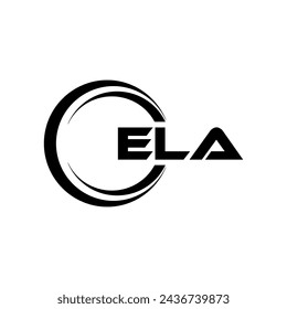 ELA Letter Logo Design, Inspiration for a Unique Identity. Modern Elegance and Creative Design. Watermark Your Success with the Striking this Logo.