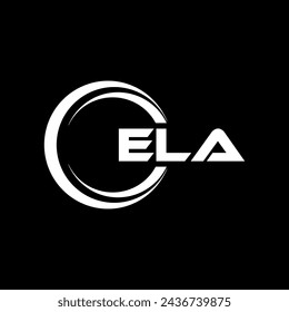 ELA Letter Logo Design, Inspiration for a Unique Identity. Modern Elegance and Creative Design. Watermark Your Success with the Striking this Logo.