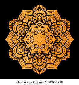 Elaborate ornate line mandalas. Asian. ethnic. oriental flower elements. Party ornament. round. circle henna.