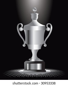 ausgeklügelte Trophäe unter dem Rampenlicht