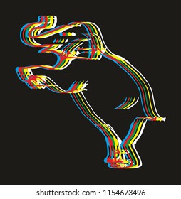 Elaphant graphic design vector art