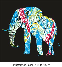 Elaphant graphic design vector art