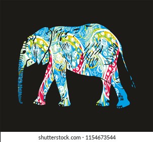 Elaphant graphic design vector art
