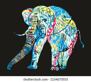 Elaphant graphic design vector art