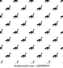 Elasmosaurine dinosaur pattern seamless in simple style vector illustration