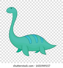 Elasmosaurine icon. Cartoon illustration of elasmosaurine vector icon for web