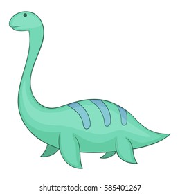 Elasmosaurine icon. Cartoon illustration of elasmosaurine vector icon for web