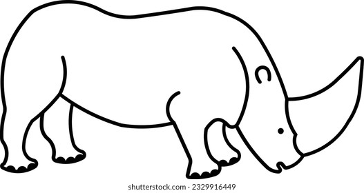 Elasmotherium rhino dinosaurs jurass Jurassic period Outline