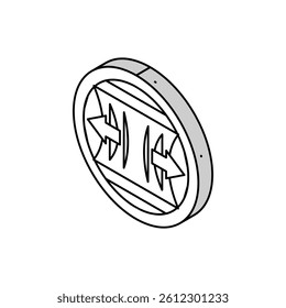 elastane fabric cloth isometric icon vector. elastane fabric cloth sign. isolated symbol illustration