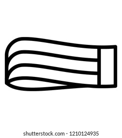 Elastic band line icon, rubber concept 