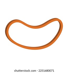 Elastic band rubber vector icon illustration design