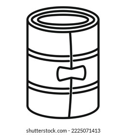 Elastic bandage icon outline vector. Medical aid. Injury fracture