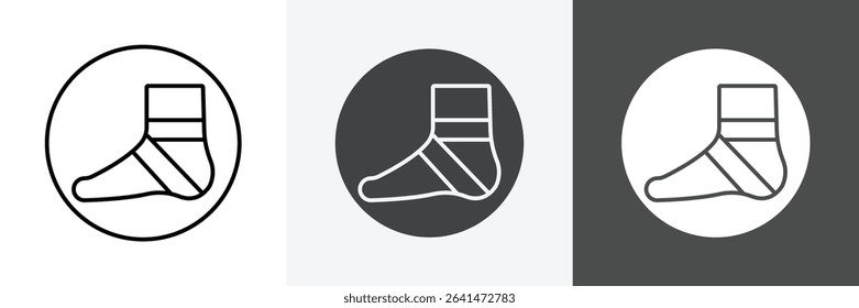 Elastic bandage icon set vector art