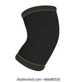 Elastic bandage on the knee in the vector.
