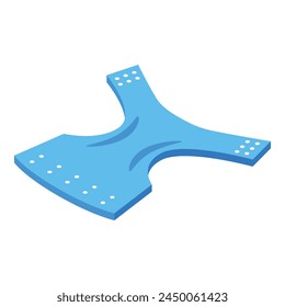 Elastic diaper icon isometric vector. Adult care. Step soft