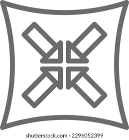 Elastic Eco friendly icon with black outline style. elasticity, skincare, moisturizer, treatment, moisture, healthcare, fiber. Vector illustration