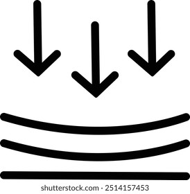 Icono de línea de flexibilidad elástica. Vector de flexibilidad simple monocromo para Plantilla, Diseño web e infografía. Signo de material de resiliencia. Elemento de diseño de calidad aislado sobre fondo transparente.