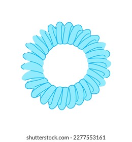 elastic hair scrunchies cartoon. elastic hair scrunchies sign. isolated symbol vector illustration