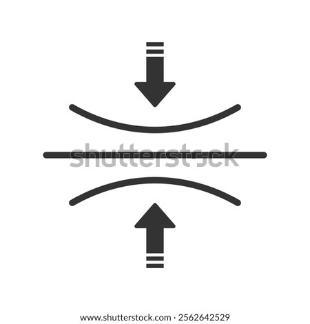 Elastic icon isolated vector illustration on white background.