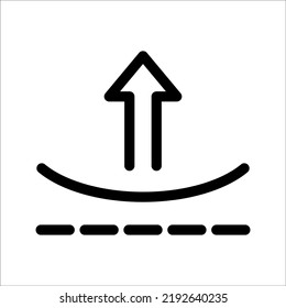 elastic icon, line sign - vector illustration eps10