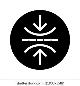 elastic icon, line sign - vector illustration eps10