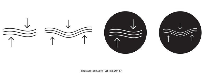 elastic icon, line sign - vector illustration . 333