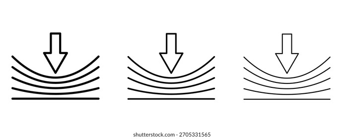 Elastic icon linear style sign for mobile concept and web design.