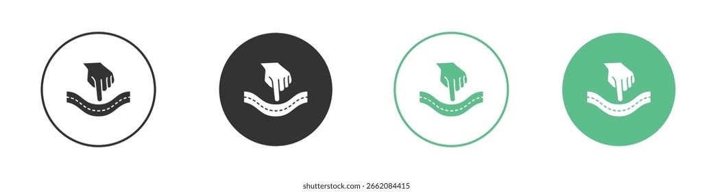 Conjunto de iconos de Vector de línea plana minimal.