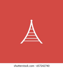 elastic icon. sign design. red background