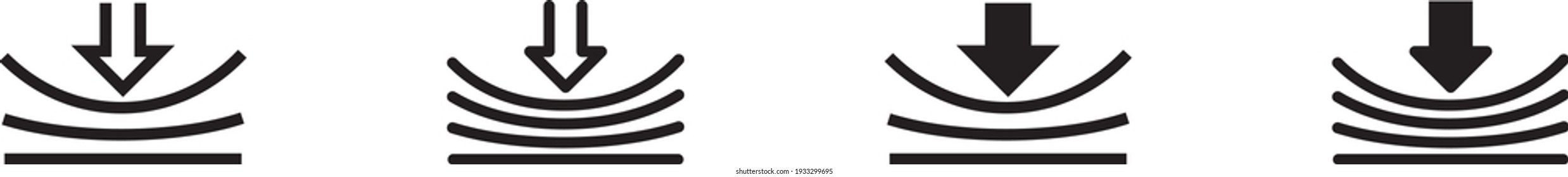 Elastic icon , vector illustration