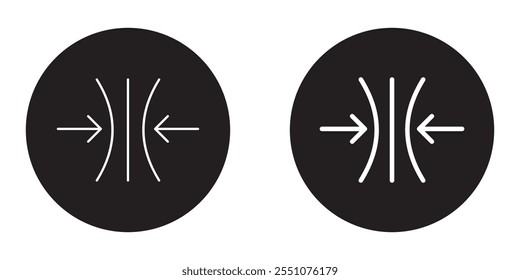 Ilustração do vetor do ícone elástico no fundo branco.