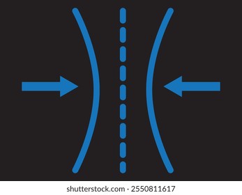 Elastic icon vector  symbol design Elasticity icon design, pictogram of elastic material. vector design eps 10 