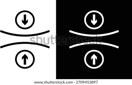 Elastic icons set symbol, black filled and stroke line style, high quality liner icon set for app and website background,
