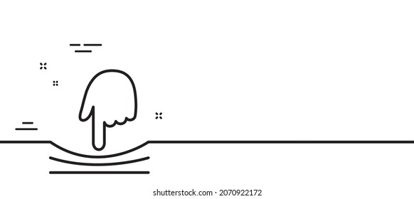 Elastic line icon. Resilience material sign. Minimal line illustration background. Elastic line icon pattern banner. White web template concept. Vector
