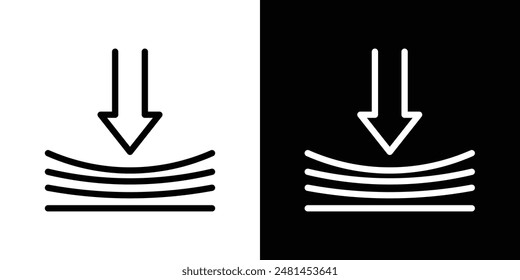 Elastic line icon vector illustration set.