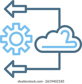 Elastic Line Two Colour Icon