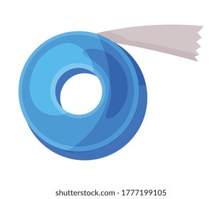 Elastic Medical Bandage, Medical Plaster, First Aid Kit Element Vector Illustration on White Background