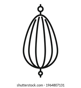 Elastic punch bag icon. Outline Elastic punch bag vector icon for web design isolated on white background
