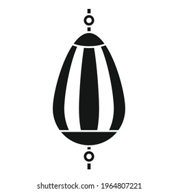 Elastic punch bag icon. Simple illustration of Elastic punch bag vector icon for web design isolated on white background