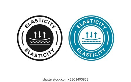 elastic skin epidermis dermatology skincare badge logo design. Suitable for business, technology, health care and information for product label