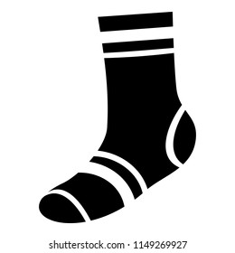 Elastic sock icon. Simple illustration of elastic sock vector icon for web design isolated on white background