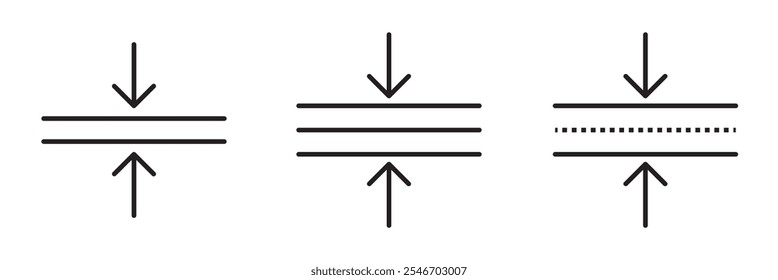 Elastic vector icon illustration, high-quality liner icon set for app and website