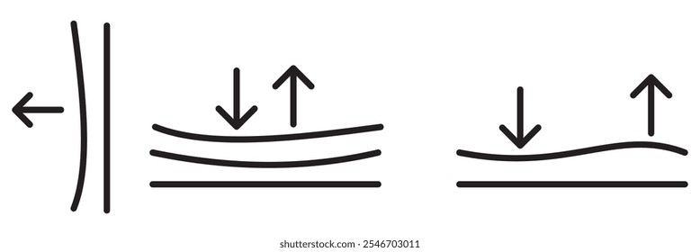 Elastic vector icon illustration, high-quality liner icon set for app and website
