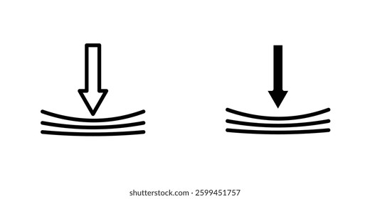 Elasticicons for ui. vector illustration