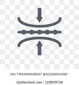 Elasticity icon. Elasticity design concept from Elasticity collection. Simple element vector illustration on transparent background.