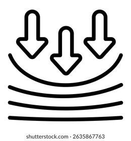Elasticity Icon Element For Design